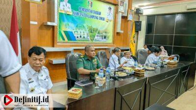Bupati Lamtim M Dawam Rahardjo Mengikuti Rakornas Pengendalian Inflasi Tahun 2022 Via Zoom Meeting