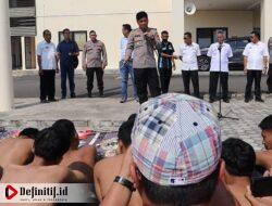 Saat Penyekatan Polisi Mengamankan Celurit Dari Pelajar, Diduga Akan Ikut Unjuk Rasa