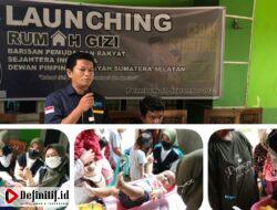 Upaya Menekan Stunting, DPW Barisan Pemuda dan Rakyat (BADAR) Sumsel Launching Rumah Gizi di Gandus