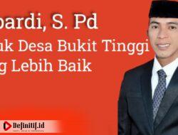 Dapat Dukungan Warga, Supardi Pendamping Lokal Desa Didaulat Maju Cakades Bukit Tinggi