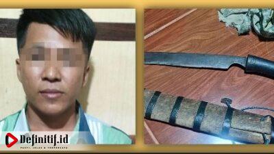 Tiga Jam Setelah Bacok Korban, J Ditangkap Polsek Kalianda
