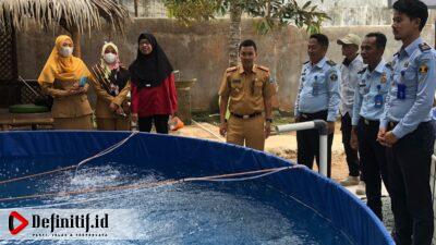 Beri Pembekalan kepada Warga Binaan Lapas Kalianda, Kadis Perikanan Lamsel Kunjungi Kolam Bioflok Lapas