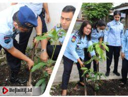 Rutan Kelas I Medan Lakukan Kegiatan Penanaman Satu Juta Pohon di Areal Parkir Rutan