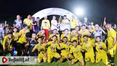 Bupati Thariq Resmi Tutup Turnamen Sepak Bola Bupati Ceria Cup I