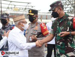 3 Matra Pimpinan TNI dan Kapolda Gorontalo Mengantar Keberangkatan Wapres RI di Bandara