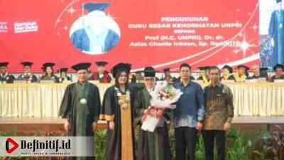 Prof Dr dr Aziza Ghanie Icksan Resmi Guru Besar Kehormatan UNPRI