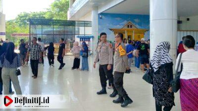 Wakapolda Gorontalo Cek Pos PAM Terpadu Bandara Gorontalo di H+2 Lebaran Idul Fitri 1444 H