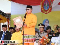 Peringati HUT ke-16, Pemkab Gorut Gelar Upacara Bendera