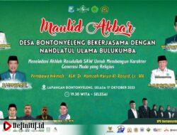 Besok, Maulid Akbar Akan Digelar di Lapangan Gella Palalloi Desa Bontonyeleng, Hadirkan AGH.Dr.Hamzah Harun Al-Rasyid,Lc.,MA