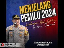 Jelang Pemilu, Kapolres Imbau Masyarakat Tetap Akur Meski Beda Pilihan