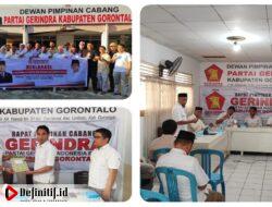 DPC Gerindra Kabgor Gelar Rapimcab Sekaligus Deklarasi Capres Cawapres
