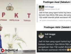 Diduga Cemarkan Nama Baik Wartawan, Pemilik Akun Facebook Indi Angge Dipolisikan