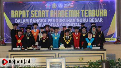 Sejarah Baru! Universitas Gorontalo Lahirkan Dua Guru Besar, Ada Rajawali Pendidikan