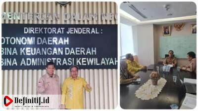 Sekda Gorut dan Direktur RSUD ZUS Konsultasi Tata Kelola BLUD di Kemendagri