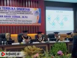 Sah! Irwan Abudi Usman Raih Gelar Doktor Pendidikan, Perkuat Pemkab Gorut