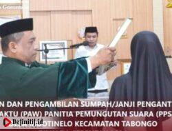 Kembali KPU Kabupaten Gorontalo Lantik PAW PPS Pilkada 2024