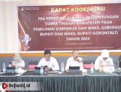 KPU Kabgor Gelar Rakor Pra Rekapitulasi Perhitungan Suara Tingkat Kabupaten