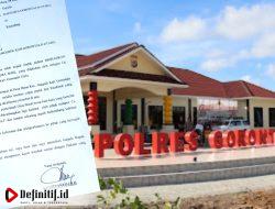Kades Ibarat Laporkan Dugaan Pencemaran Nama Baik ke Polres Gorut