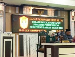 DPRD Gorontalo Utara Tetapkan 27 Ranperda Masuk Prioritas Propemperda 2026