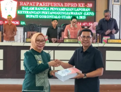Paripurna LKPJ Gorontalo Utara Dibuka, DPRD Siapkan Evaluasi Menyeluruh Kinerja Pemda
