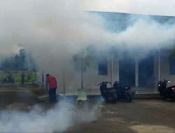 Korem 133/Nani Wartabone dan Dikes Kabgor Lakukan Fogging 