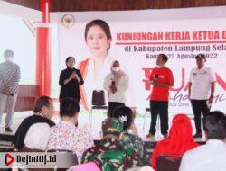 Kunker ke Lampung Selatan, Ketua DPR RI Puan Maharani Serahkan Bantuan dan Tampung Aspirasi Masyarakat