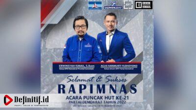Gelar Rapimnas, Demokrat Gorontalo Siap Hadirkan Perubahan dan Perbaikan