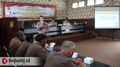 Polres Lampung Selatan Sosialisasikan Perkap Nomor 1 Tahun 2009 Dan Perkap Nomor 8 Tahun 2009