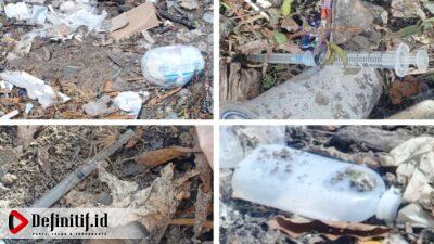 Miris! Limbah Medis Milik Puskesmas di Kabupaten Gorontalo Dibiarkan Berserakan
