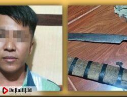 Tiga Jam Setelah Bacok Korban, J Ditangkap Polsek Kalianda