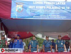 Sambut HUT Korps Satpolairud ke-72, Polresta Banyuwangi Selenggarakan Kegiatan Lomba Perahu Layar