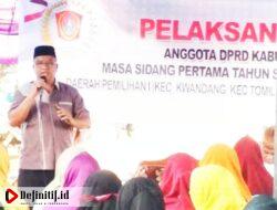 Reses di Ponelo Kepulauan, Gustam Tetap Fokus Perjuangkan Jalan Poros Utama