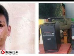 Pengangguran Gondol Komputer, Dicokok Tekab 308 Polres Lamsel