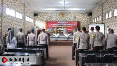Bhabinkamtibmas Polres Lamsel Terima Pelatihan Citizen Journalism