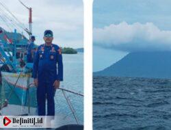Satpolairud Polres Lamsel Tinjau Langsung Aktivitas Gunung Anak Krakatau