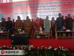 Musrenbangcam Candipuro, Bupati Nanang Pinta Kades Sinergi Wujudkan Desa Mandiri