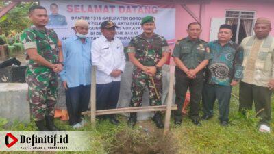 Hadiri Peletakan Batu Pertama Pembangunan Masjid di Tabongo, Dandim 1315/Gorontalo: Saya Terharu