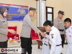Kapolres Gorontalo Kota Lantik Anggota Patroli Keamanan Sekolah Angkatan IV Tingkat SMP/MTS Tahun 2023