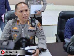Kapolresta Gorontalo Kota Sampaikan Hasil Pelaksanaan Operasi Pekat Otanaha I Tahun 2023 pada Press Conference