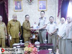 Bupati Thariq Terima Kunjungan Audiensi Kepala BPN Gorut yang Baru