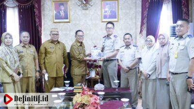 Bupati Thariq Terima Kunjungan Audiensi Kepala BPN Gorut yang Baru