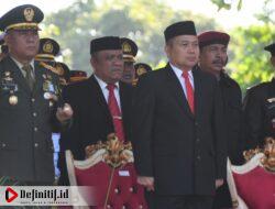 Brigjen Totok Sulistyono Hadiri Upacara Peringatan HUT Bhayangkara ke-77 di Lapangan Taruna Remaja