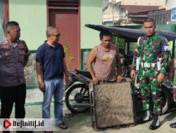 Anggota Kodim 1304/Gorontalo Berhasil Mengamakan Pencuri Penutup Besi Lubang Bandar Jalan Milik Pemerintah Kota Gorontalo