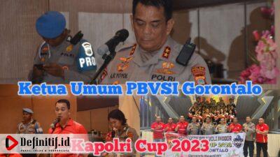 Ketua Umum PBVSI Gorontalo Irjen Pol Angesta Romano Yoyol Lepas Atlet Bola Voli Kapolri Cup 2023 ke Sulteng