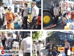 HUT RI ke-78, Polres Bulukumba Salurkan 6 Ribu Liter Air Bersih