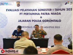 Rapat Evaluasi Pelayanan Semester I PT. Pertamina Bersama Biro Logistik Polda Gorontalo Digelar di Hotel Aston