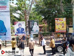 Bawaslu Kabupaten Gorontalo Tertibkan Baliho Caleg di Wilayah Terlarang