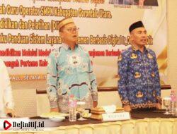 Bupati Thariq Modanggu Resmikan Pelatihan Pendidikan dan Sosialisasi Sistem Layanan Manajemen Berbasis Digital