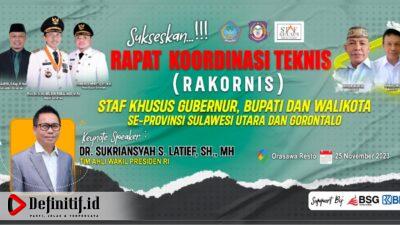 Pemda Kabupaten Gorontalo Support Penuh Rakornis Staf Khusus se-SULUTGO 