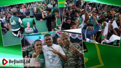 Hujan-hujanan, Sawaludin dan Diki Terharu Ribuan Massa Padati Lokasi Kampanye 